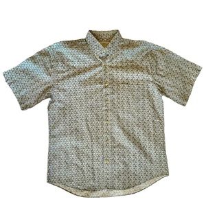 Natural Issue Men’s Button Down Shirt Geometric Print Casual Dress Shirt